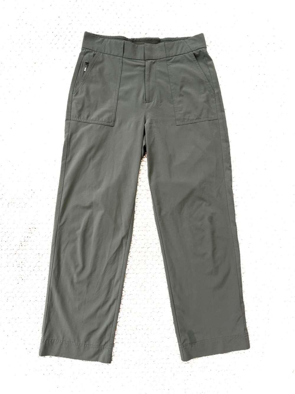 Athleta Tribeca Utility Crop Pants In Laurel Olive Green Womens Size 0 Like New